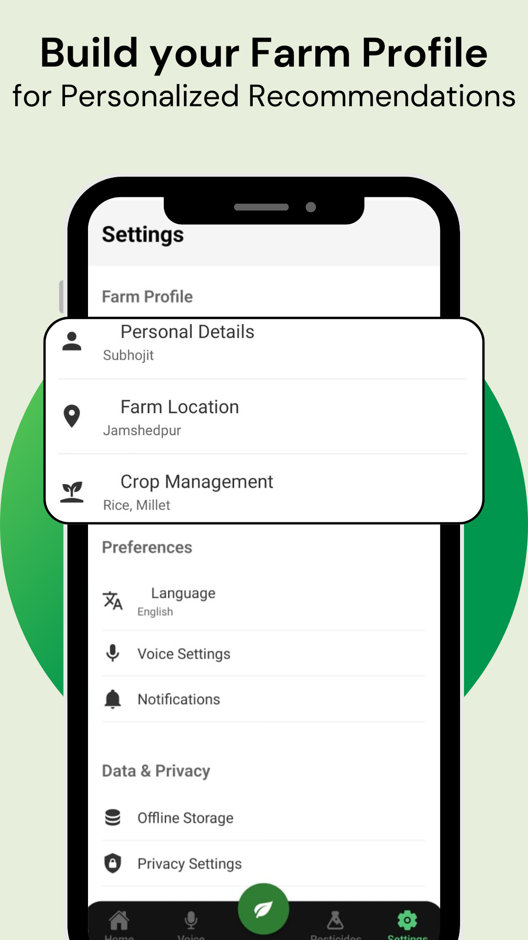 KrishiAI Farm Profile